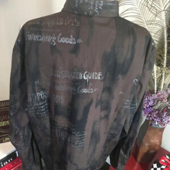 Signum Size L Cotton Script Long Sleeve Shirt - Picture 7 of 12